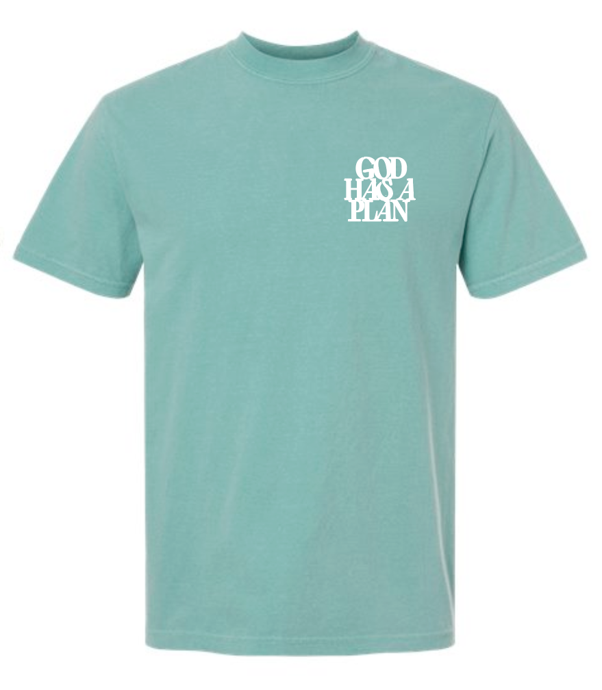 God Has a Plan: Comfort Colors S/S T-shirt (seafoam)