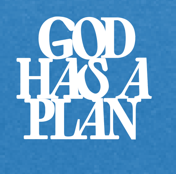 God Has a Plan: Basic L/S T-shirt (youth)(royal)