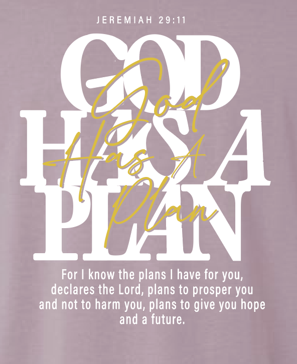 God Has a Plan: American Apparel Premium S/S T-shirt (violet)