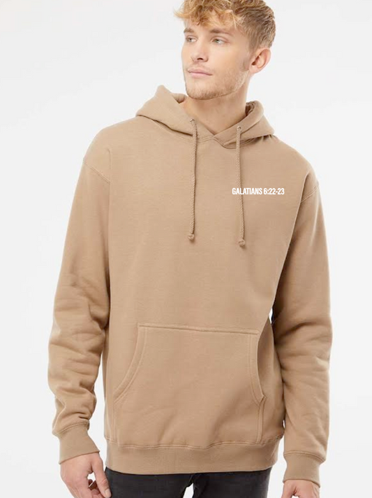 Fruit of the Spirit: Independent Trading Elevated Hooded Sweatshirt (sandstone)