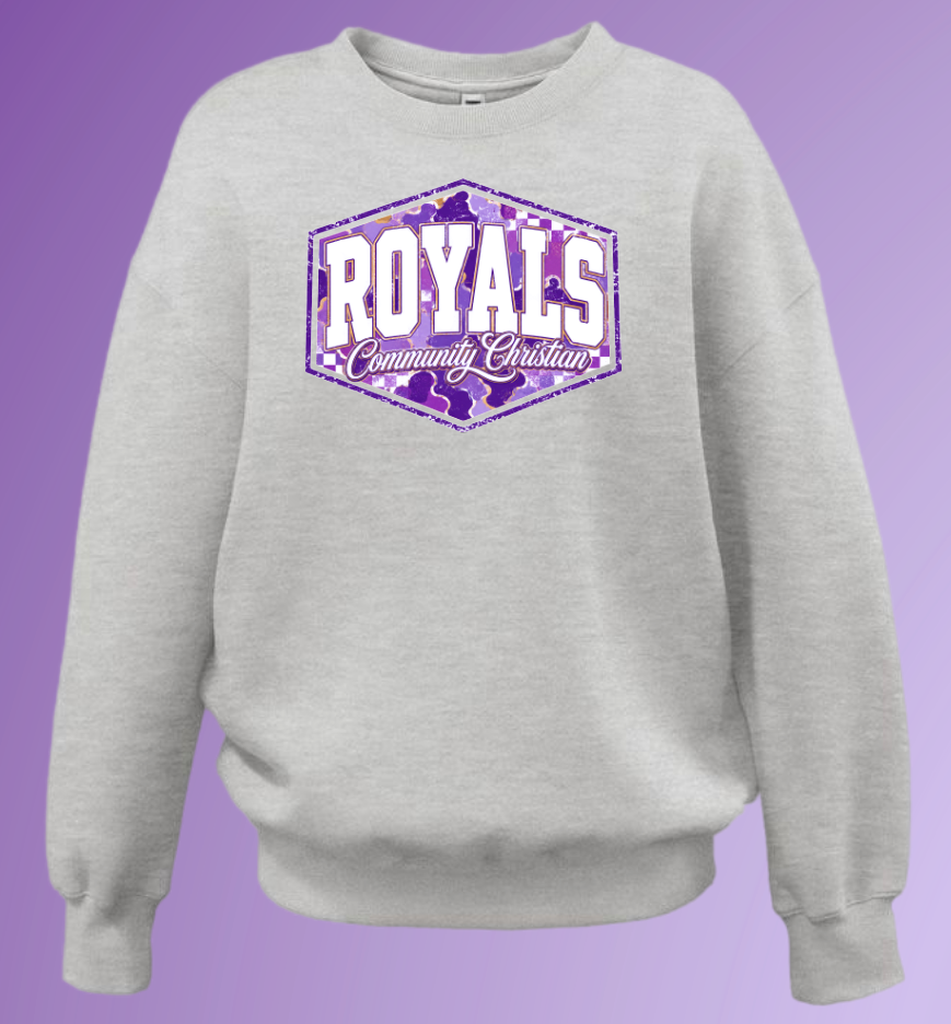 Fan Gear (8276) Pennant Sportswear Women's Oversized Crewneck Sweatshirt (heather)