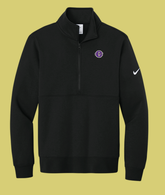 Fan Gear (8273) Nike Club 1/2 Zip Fleece Pullover (black)