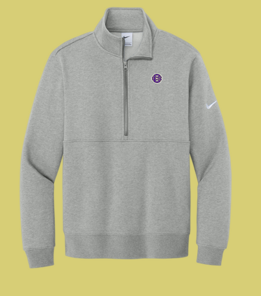 Fan Gear (8273) Nike Club 1/2 Zip Fleece Pullover (heather)