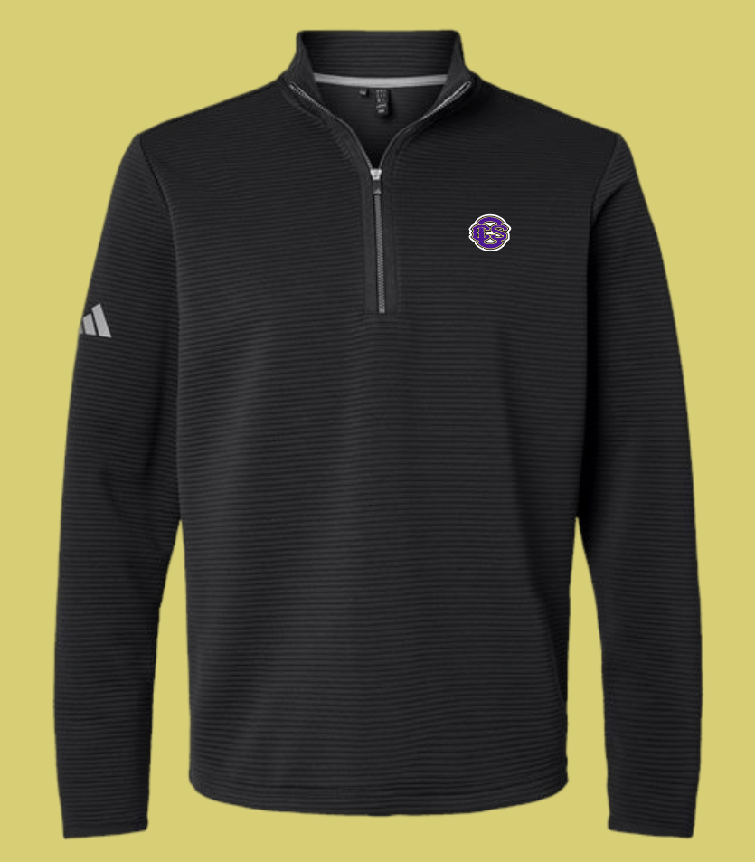 Fan Gear (8273) "CCS Logo" Adidas 1/4 Zip Spacer Pullover (black)