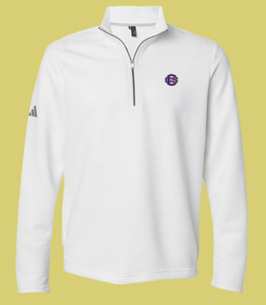 Fan Gear (8273) "CCS Logo" Adidas 1/4 Zip Spacer Pullover (white)