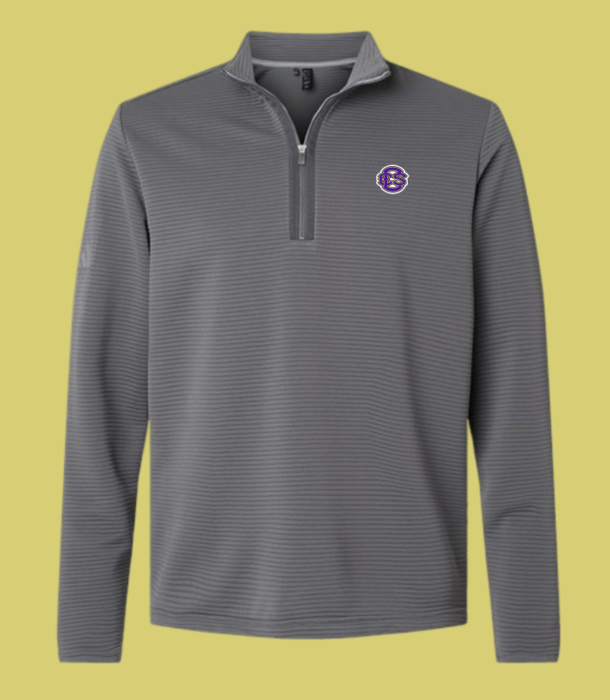 Fan Gear (8273) "CCS Logo" Adidas 1/4 Zip Spacer Pullover (grey)