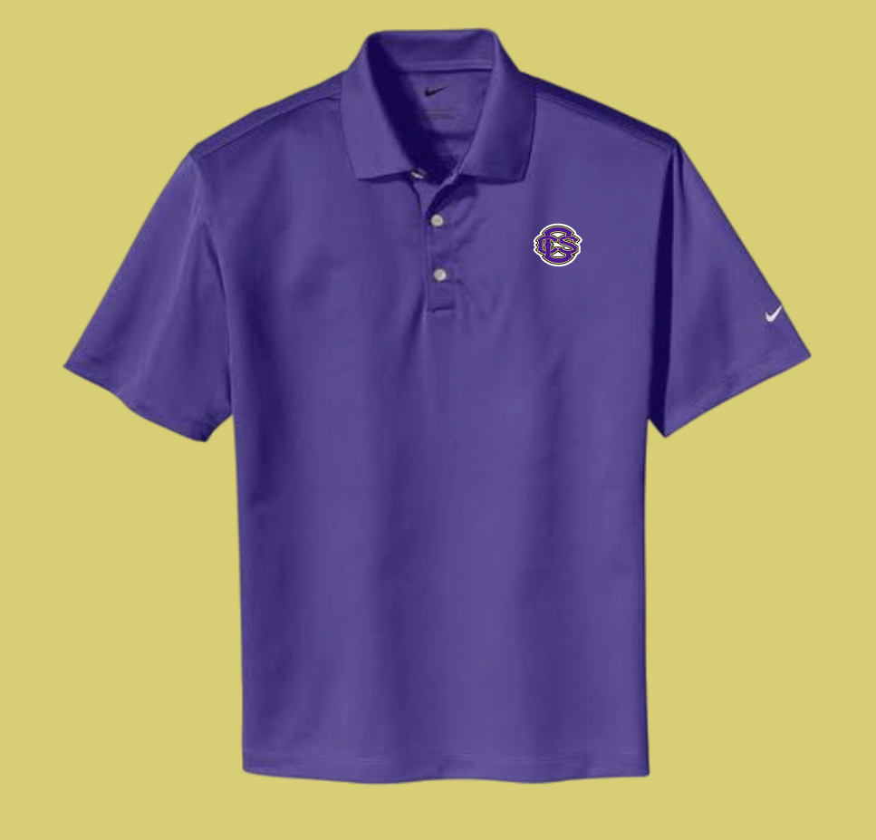 Fan Gear (8273) "CCS Logo" Design Nike Dri-Fit Polo (purple)