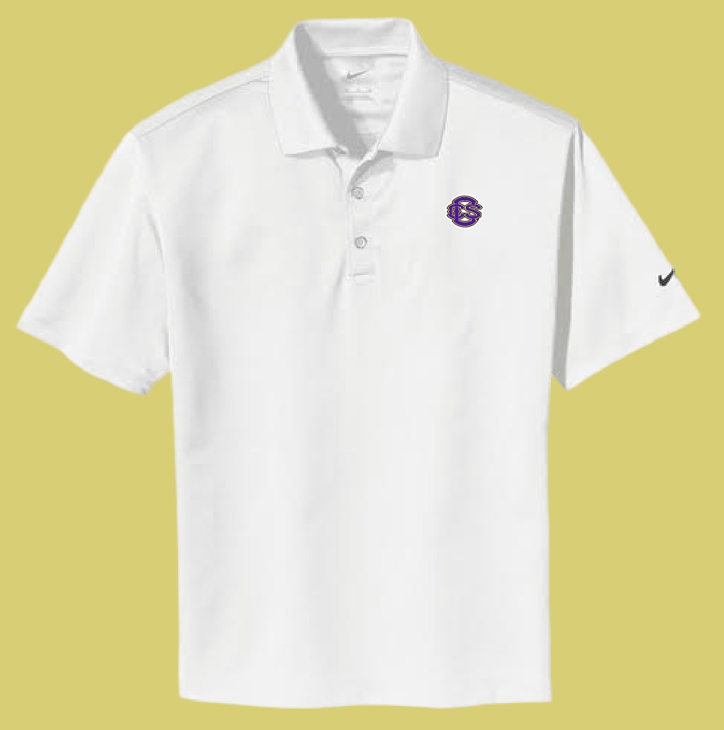 Fan Gear (8273) "CCS Logo" Design Nike Dri-Fit Polo (white)